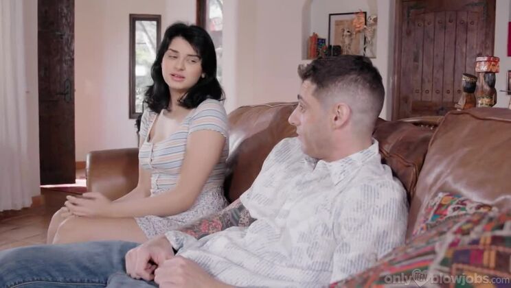 [OnlyTeenBlowjobs] - Brunette Teen Leda Lotharia Takes Facial - POV