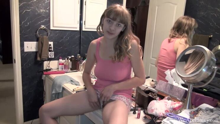 Blonde Dani Teases Before Her Big Tits Porn Shoot