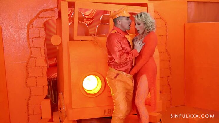 [SinfulXXX] - MILF Brittany Bardot's Big Tits - Colors On Fire 1