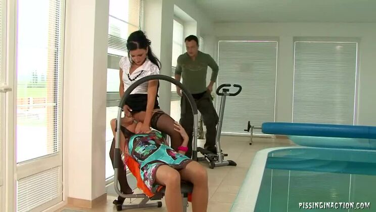 [Tainster] - Piss & Facial For Lena Cova - Hot Fetish