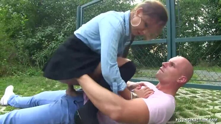 [Tainster] - Tattooed Bella Loves Piss - Outdoor Fuck - Bella Anne