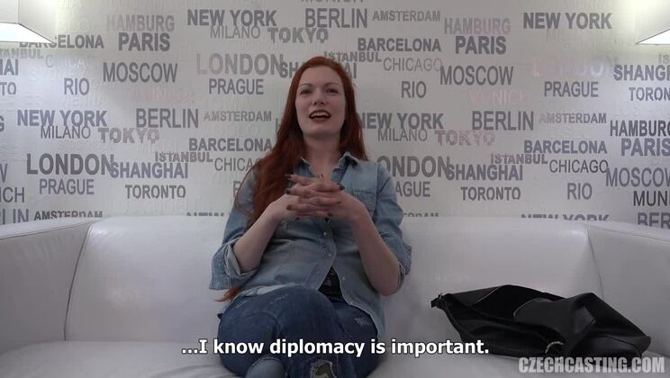 [CzechCasting] - Nikola's First Casting - Czech Redhead