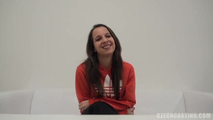 Beautiful Brunette Kristyna Casting Experience