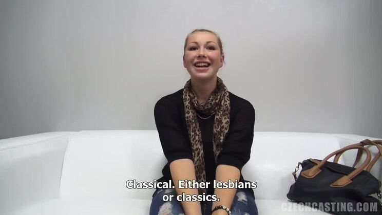 Czech Casting with Sexy Blonde Alzbeta