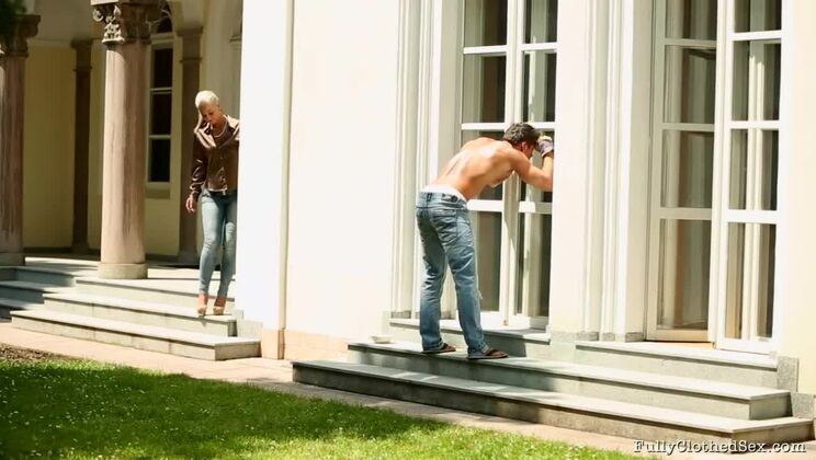 [Tainster] - Blonde Nathaly Heaven's Satin Fetish