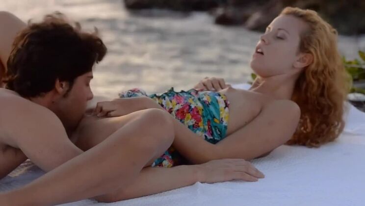 Paradise Cumshot with Stunning Blonde Carmen