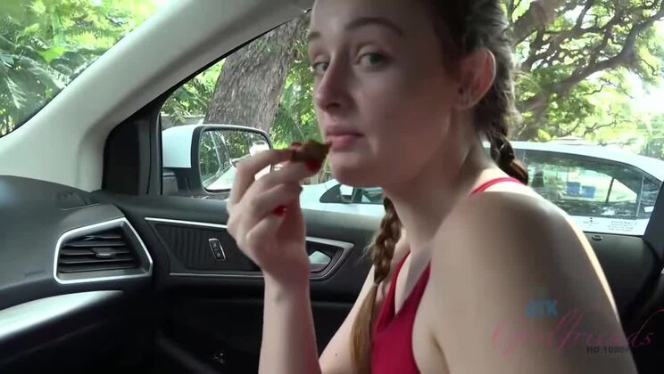 [ATKGirlfriends] - Danni Rivers hot outdoor sex on Hawaii beach - redhead amateur POV - Danni Rivers