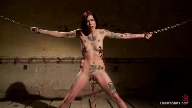 [Electrosluts] - Krysta Kaos and Bobbi Starr Get Shocked in Lesbian BDSM Scene - Krysta Kaos - Bobbi Starr