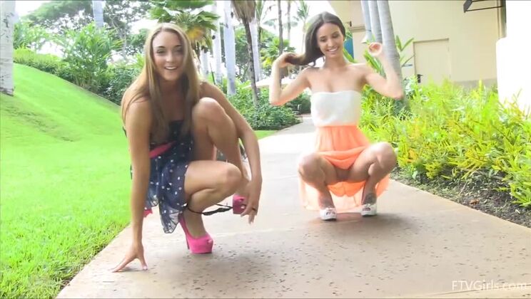 Teen Girls Aubrey & Mary - Naked and Having Fun