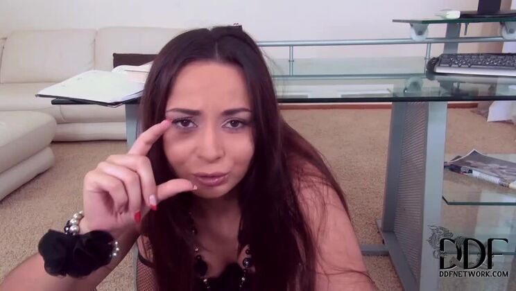 [OnlyBlowjob] - Aurelly Rebel's Lingerie Seduction in Office POV - Venus Afrodita