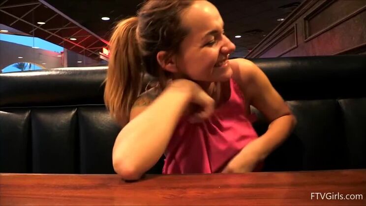 [FTVGirls] - Charlotte's Big Tits Solo in Public - Charlotte