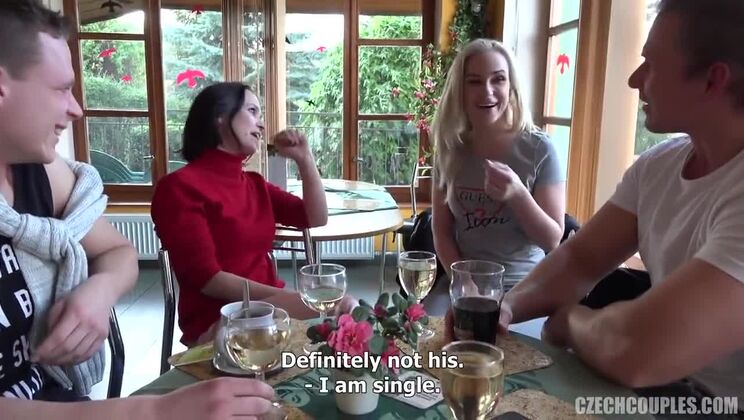 [CzechAV] - Czech Blonde and Brunette in Group Sex