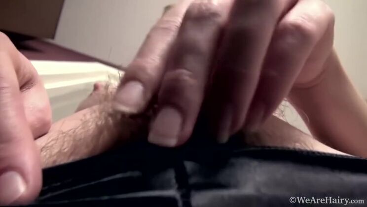 Blonde Dani's Big Tits and Hairy Bush: A Sexy Solo Performance