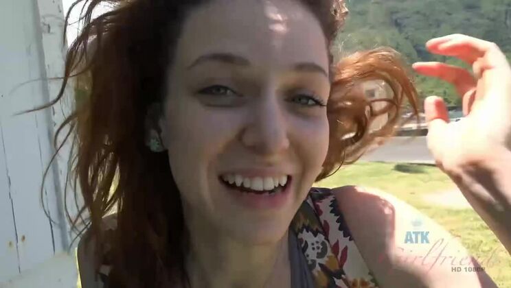 [ATKGirlfriends] - Brunette Emma Evins Enjoys Small Tits Deepthroat