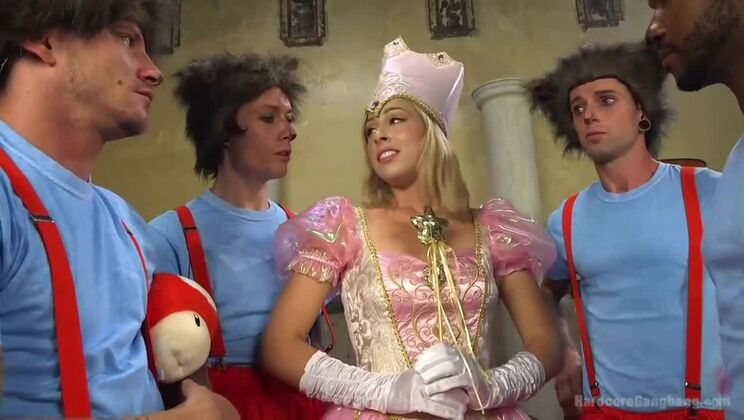 [HardcoreGangbang] - Princess Peach Gets Fucked Hard by Her Kingdom - Gage Sin - Zoey Monroe - John Johnson - Mr Pete - Owen Gray - Mark Wood