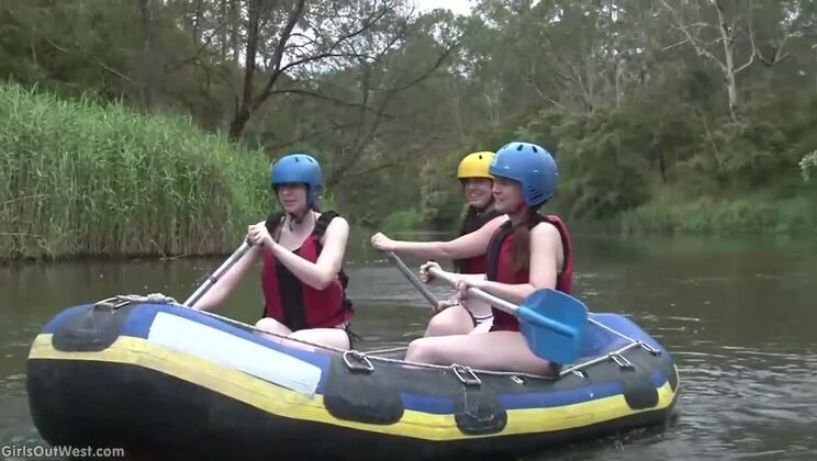 [GirlsOutWest] - Brunette Lesbians Annabelle Lee & Taliah in Hot Rafting Sex - Taliah - Annabelle Lee Taliah Viola - Anna Pierceson