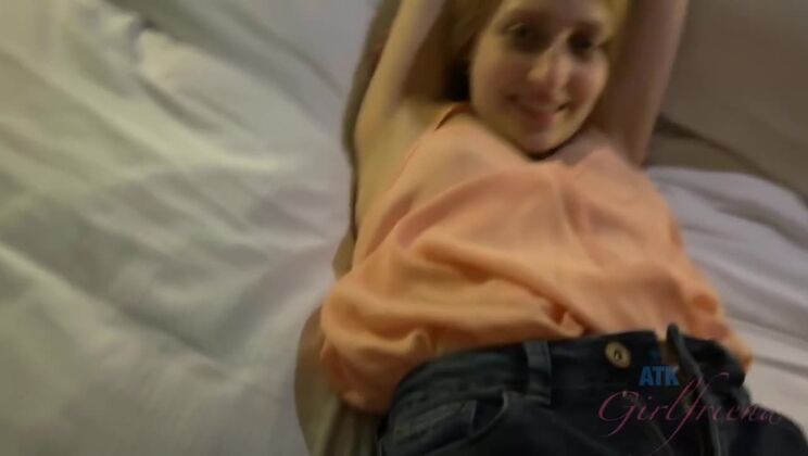 [ATKGirlfriends] - Hairy Blonde Footjob: A Girlfriend Experience - Rococo Royalle