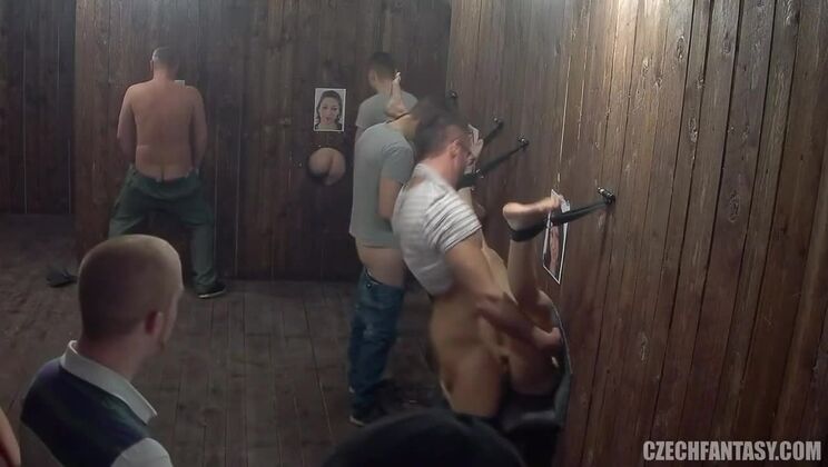 European Gloryhole Action with Czech Girl