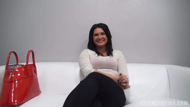 Alluring Czech Brunette in Casting