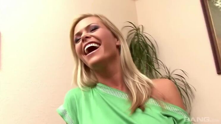 White Toy Brings Joy to a Hot Blonde