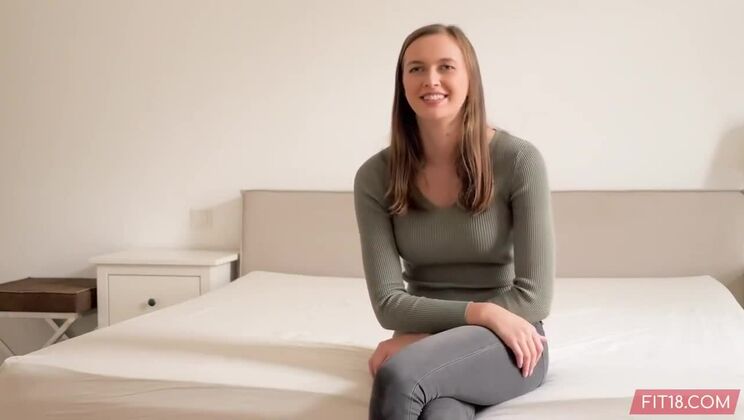 [Fit18] - Blonde Teen Big Tits Casting Facial - Bonnie Dolce