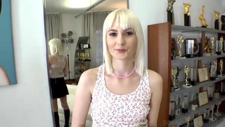 [RoccoSiffredi] - Rimming, Deepthroat, and Cumshot on Blonde's Face