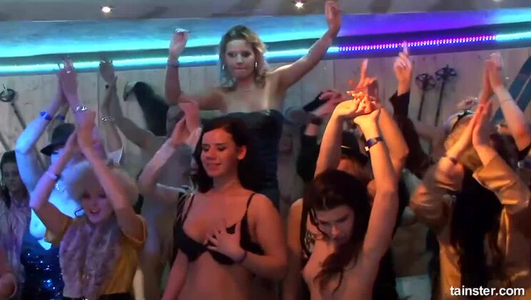 [Tainster] - Winter Party Frenzy: Cam 3 - Mia Blond, Brigitte, and Kia Winston Get Wild