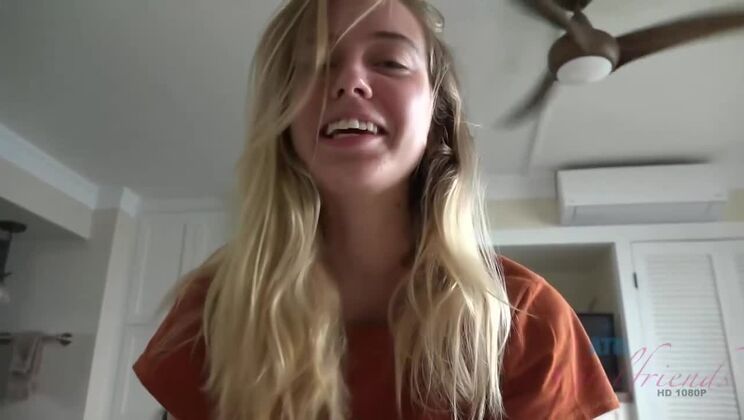 [ATKGirlfriends] - Skinny Blonde Gets Anal on the Beach - Haley Reed