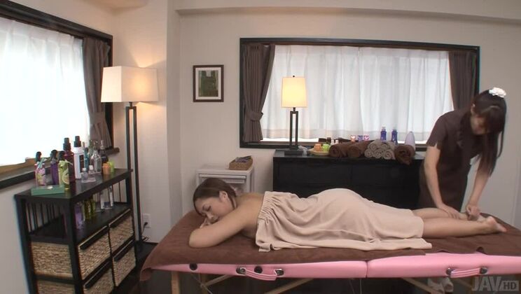 Maika and Yuna Harumoto Engage in Lesbian Sex