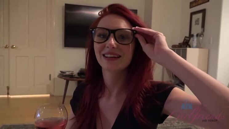 POV Handjob with Big Cock and Redhead Lacy