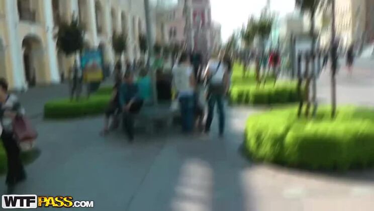 [PublicSexAdventures] - Russian Blonde Isabella Clark Outdoor Anal Sex - Isabella Clark