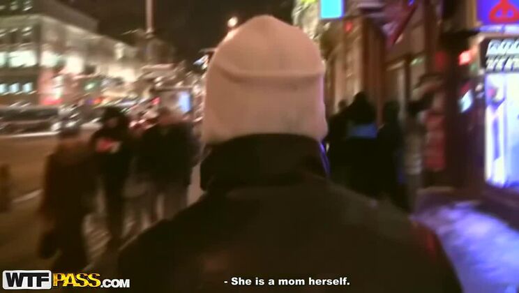 [PickupFuck] - Public Toilet Threesome with Denis, Eric, and Redhead - Tatianna Yuki