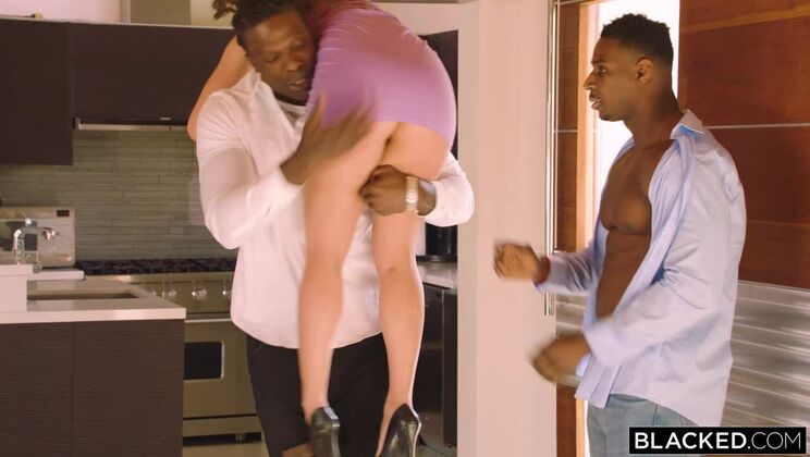 [BLACKED] - MMF Threesome with Lily Love, Jax, and Louie Smalls