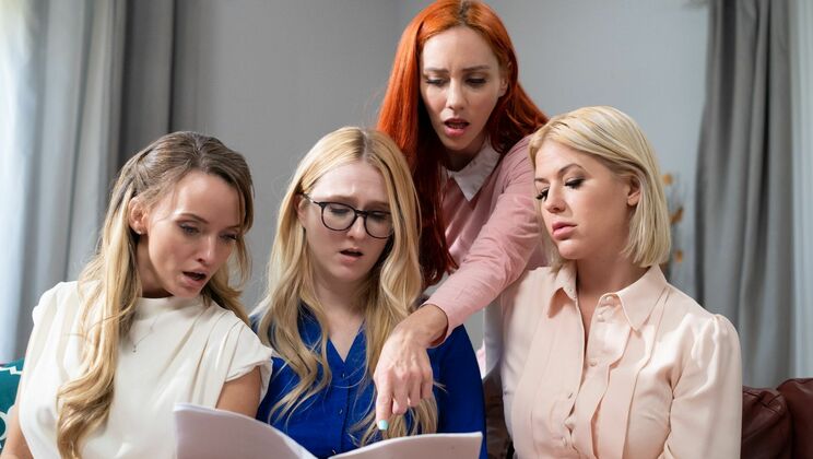 [Girlsway] - Glasses and Stockings Lesbian Scene