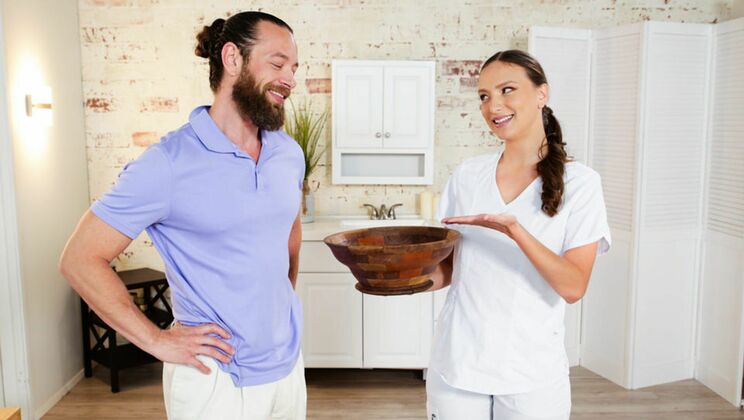 Izzy Lush Natural Tits and Big Cock Fun