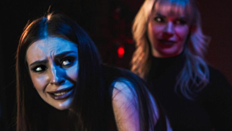 [PureTaboo] - Small Tits & Big Tits Collide - Maya & Dana in Rough Threesome with Steve Holmes