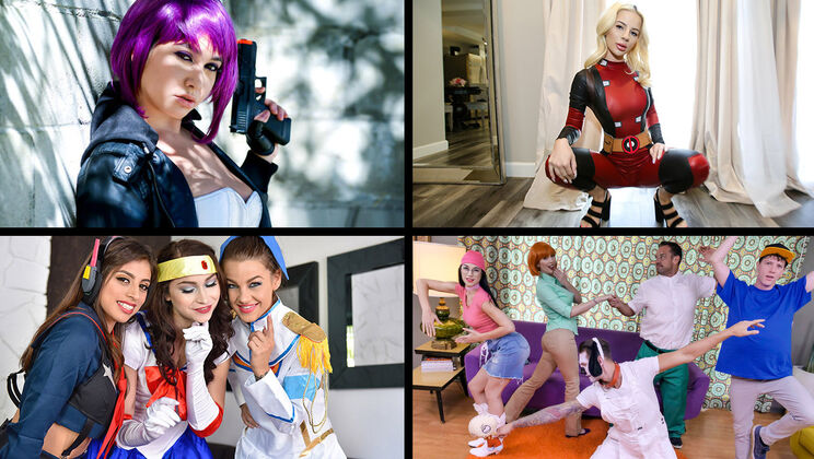 Naughty Cosplay Collection with Karlee Grey, Keira Croft, Jessie Saint