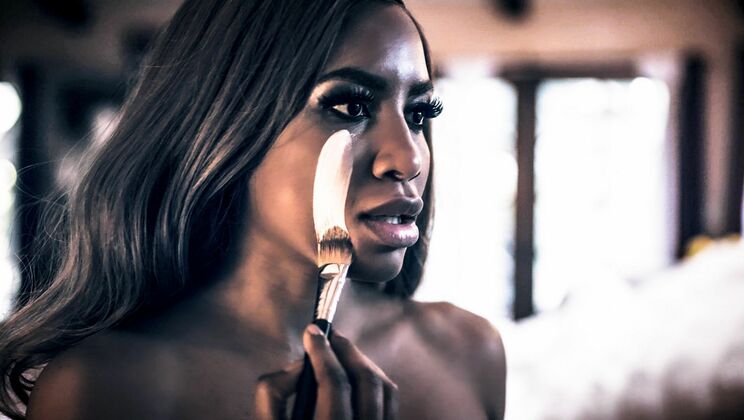 Sutra's Natural Tits and Lesbian Action