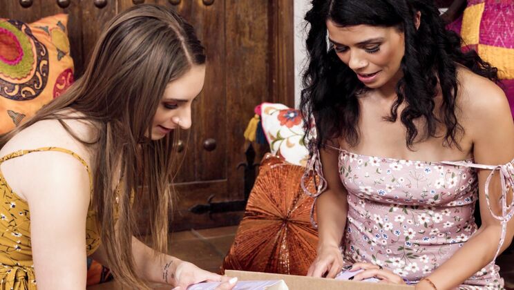 [WebYoung] - Big Titted Brunette Teens Explore Each Other