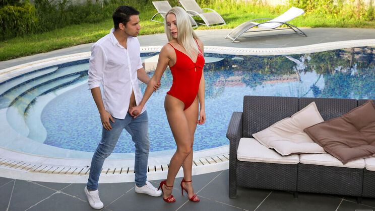 [NubileFilms] - Blonde with Braces Outdoor Sex Adventure