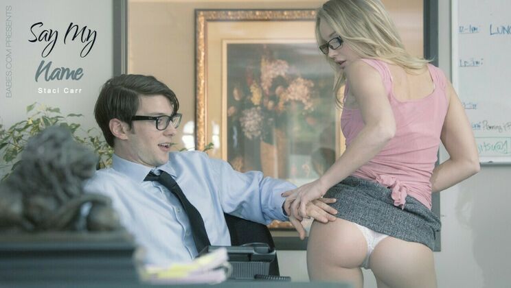 Blonde Slut Staci Carr Loves Ass Fingering & Doggystyle