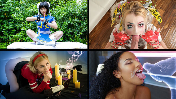 [TeamSkeetSelects] - Hot Halloween Sluts Riding Cocks - Bella Rose & Friends - Bella Rose - Alexa Nova - Nova Cane - Lily Lane