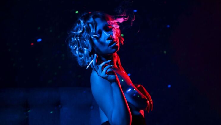 Medium Tits Gabi Gold in Doggystyle with Big Cock