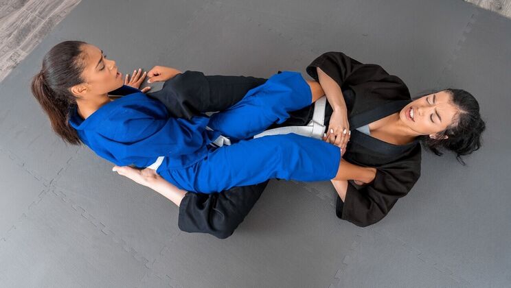 [LookAtHerNow] - Lesbians in High Heels and Fishnet Fuck Hard