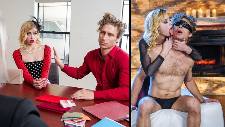 Blonde, Big Cock, and Blowjob