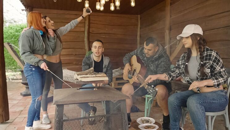 [SneakySex] - Big Cock Fucks Mina's Thong - Raul Costa - Mina Von D