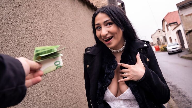 [PublicAgent] - French Big Cock Blowjob with Natural Tits Brunette Didi