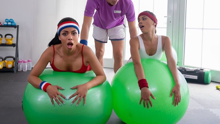 [FitnessRooms] - Sporty Latina Girls in Sexy Threesome