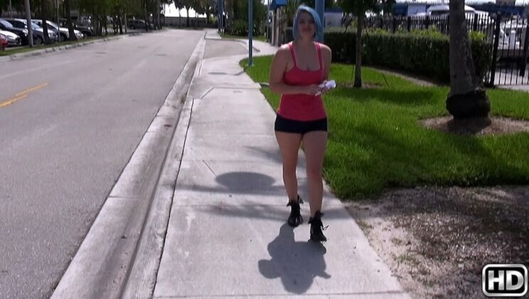 [StreetBlowJobs] - Latina Teen's Big Ass in Hotel Room - Ava Steel - Bruno Dickens