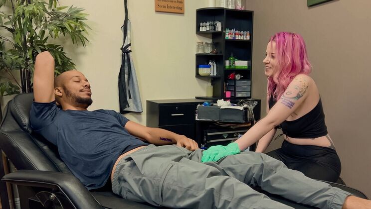 [RKPrime] - Big Tits Tattoo Babe Gets Facial - Dwayne Foxxx - Lady Lazarus